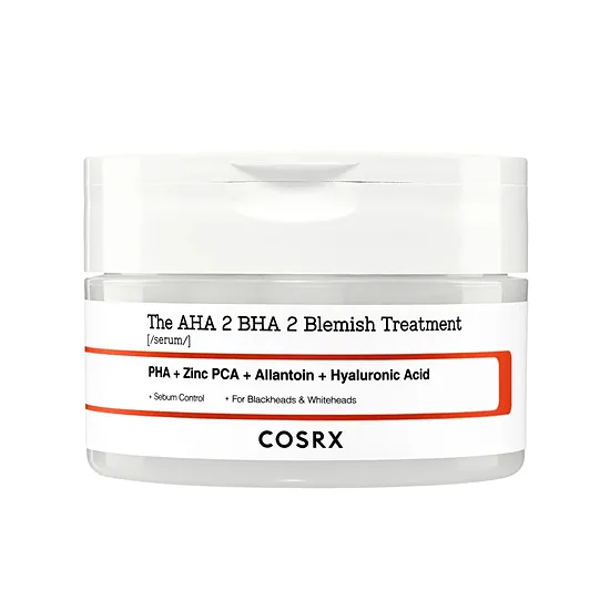 Skābju serums ar 2% AHA un 2% BHA izsitumu un aizsprostotu poru kopšanai COSRX The AHA 2 BHA 2 Blemish Treatment Serum